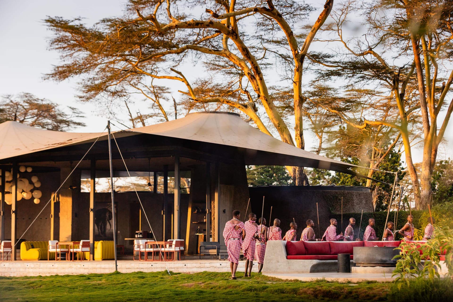 Maasai performance at Angama Amboseli