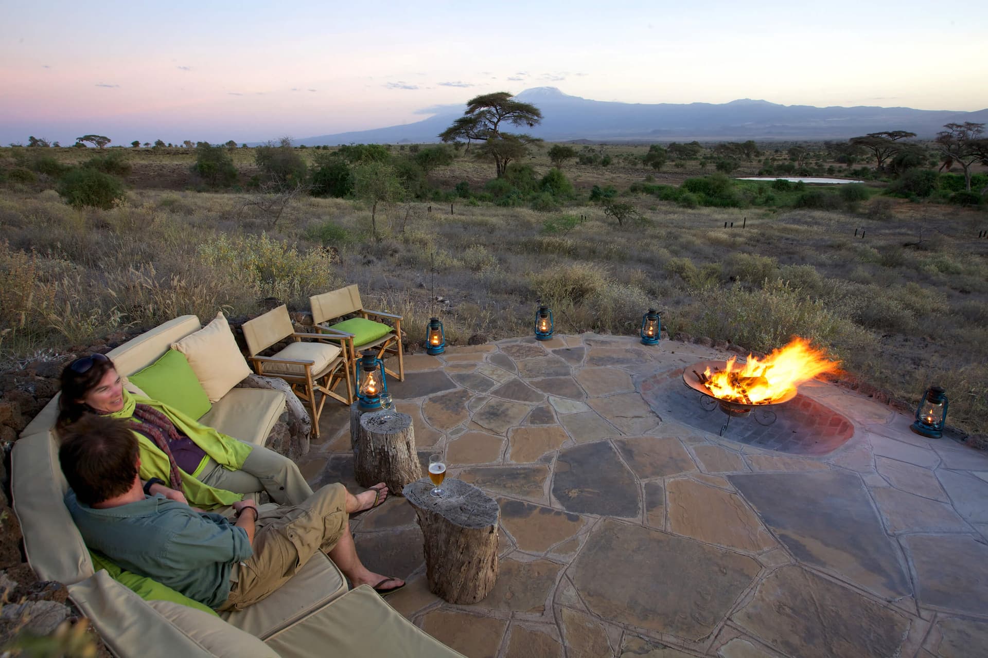 Elewana Tortilis Camp Amboseli with Kilimanjaro in View